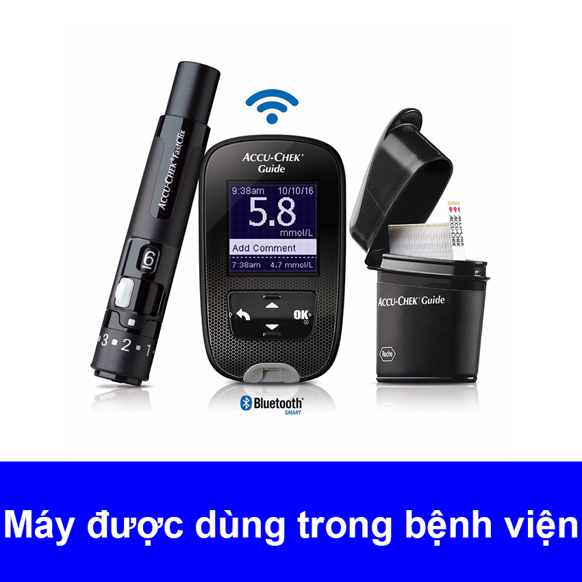Máy đo đường huyết Accu Chek Guide Nhập Khẩu Mỹ